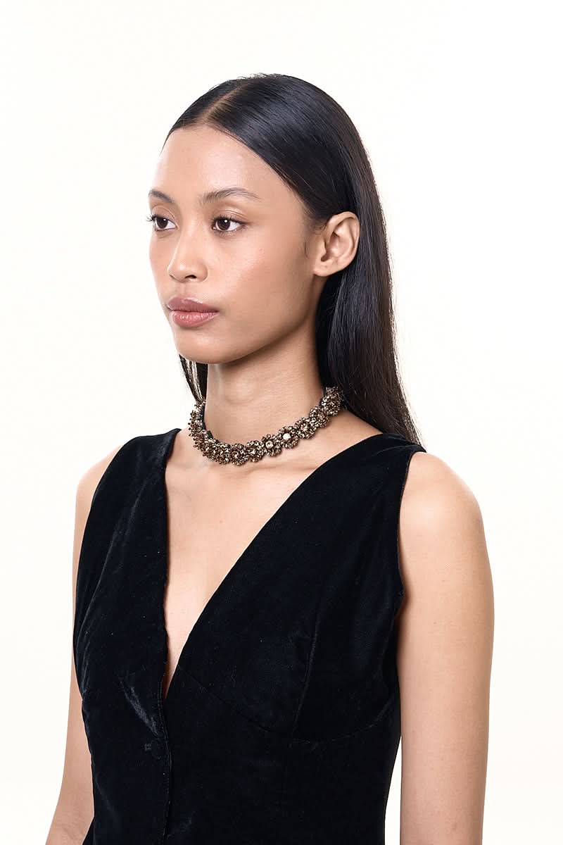 LAVISA GOLD CHOKER - CULT MIA