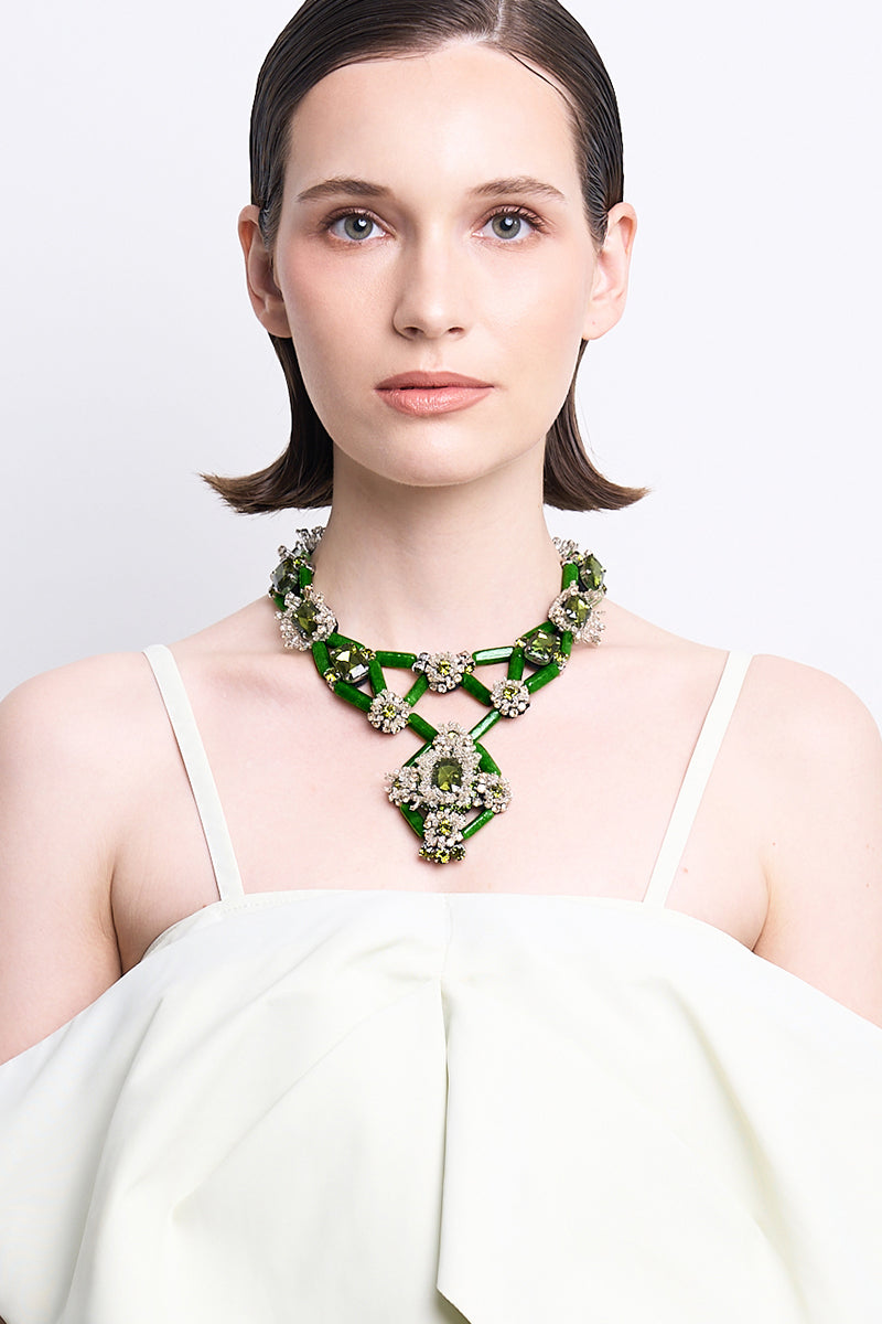 LIANA GREEN NECKLACE - CULT MIA
