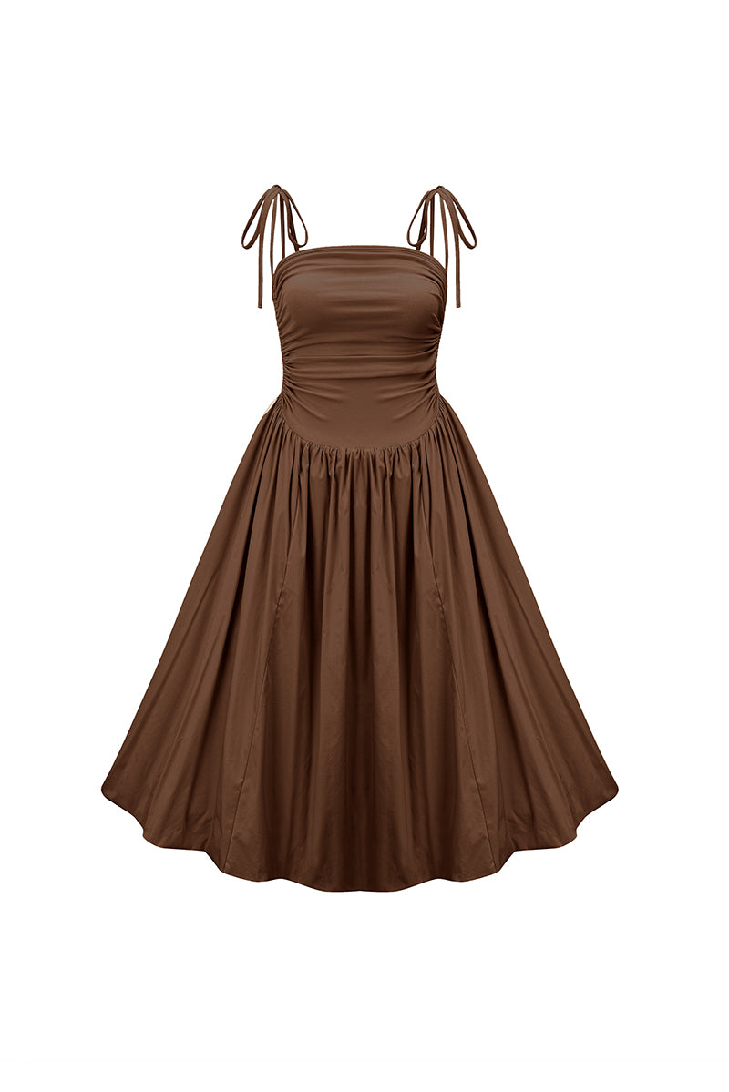 ALEXA DRESS IN CHOCOLATE - CULT MIA