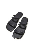 Black KIÓHNE Noah sandals featuring open-toe design and adjustable straps, perfect for casual summer wear.