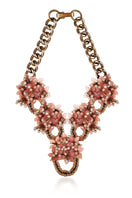 Aidan & Ice Peach Greta Necklace featuring a delicate peach-colored pendant on a fine chain.