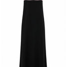 Elegant strapless Siena gown by Nihan Peker, showcasing flowing fabric and sophisticated design on a runway.
