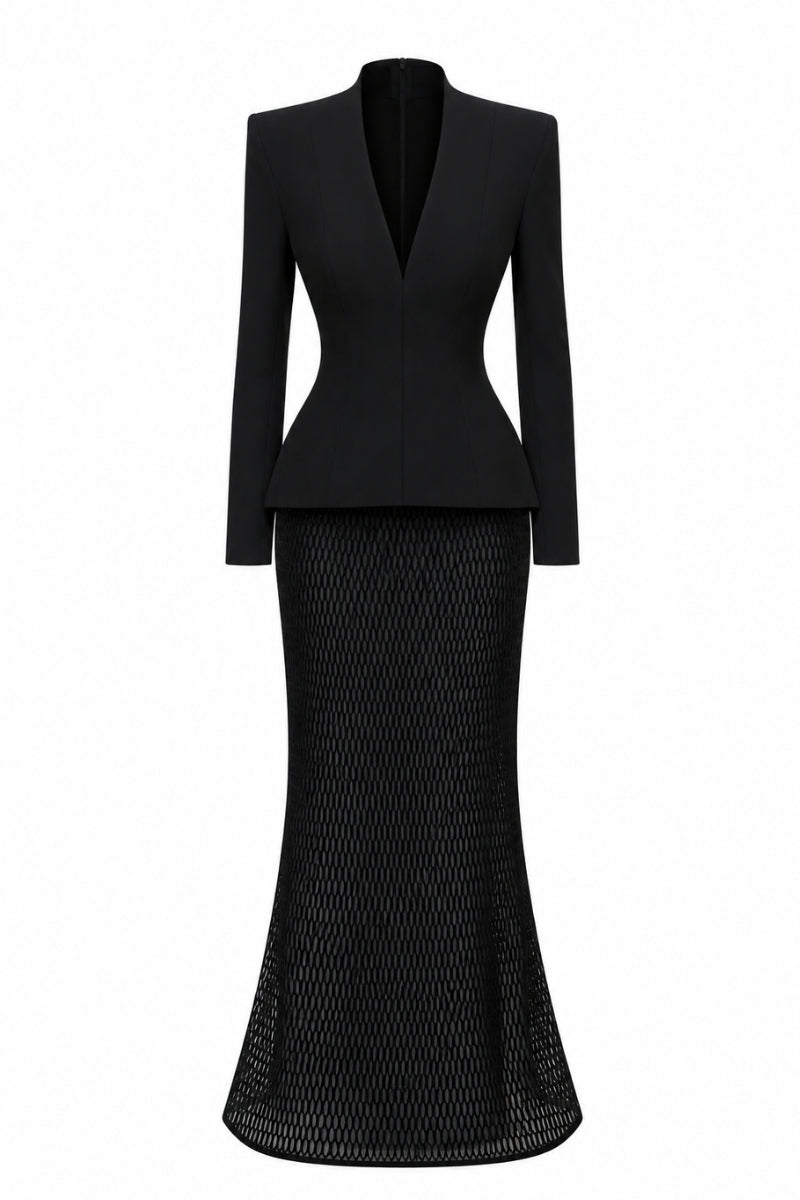 Nihan Peker Bobo long sleeve gown in soft fabric, featuring a relaxed fit and elegant design for stylish comfort.