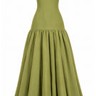 Nihan Peker LIZDRESS drop waist gown featuring flowing fabric and elegant design, perfect for formal occasions.