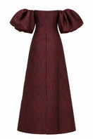 Nihan Peker Mustesna gown, elegant floor-length dress with intricate detailing, showcased on a model.