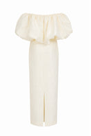 Nihan Peker Najla Bubble Gown with voluminous fabric, elegant design, and intricate details, perfect for formal occasions.