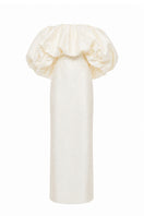 Nihan Peker Najla Bubble Gown in elegant fabric, featuring a flowing silhouette and intricate detailing, perfect for formal occasions.