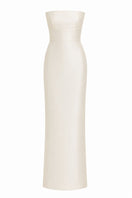 Nihan Peker DANAN gown featuring elegant fabric and intricate design, showcased on a model for a fashion runway.