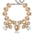 Aidan & Ice Sand Cascade Necklace featuring layered gold-toned chain with textured pendant and elegant design.