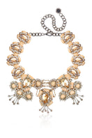 Aidan & Ice Sand Cascade Necklace featuring layered gold-toned chain with textured pendant and elegant design.