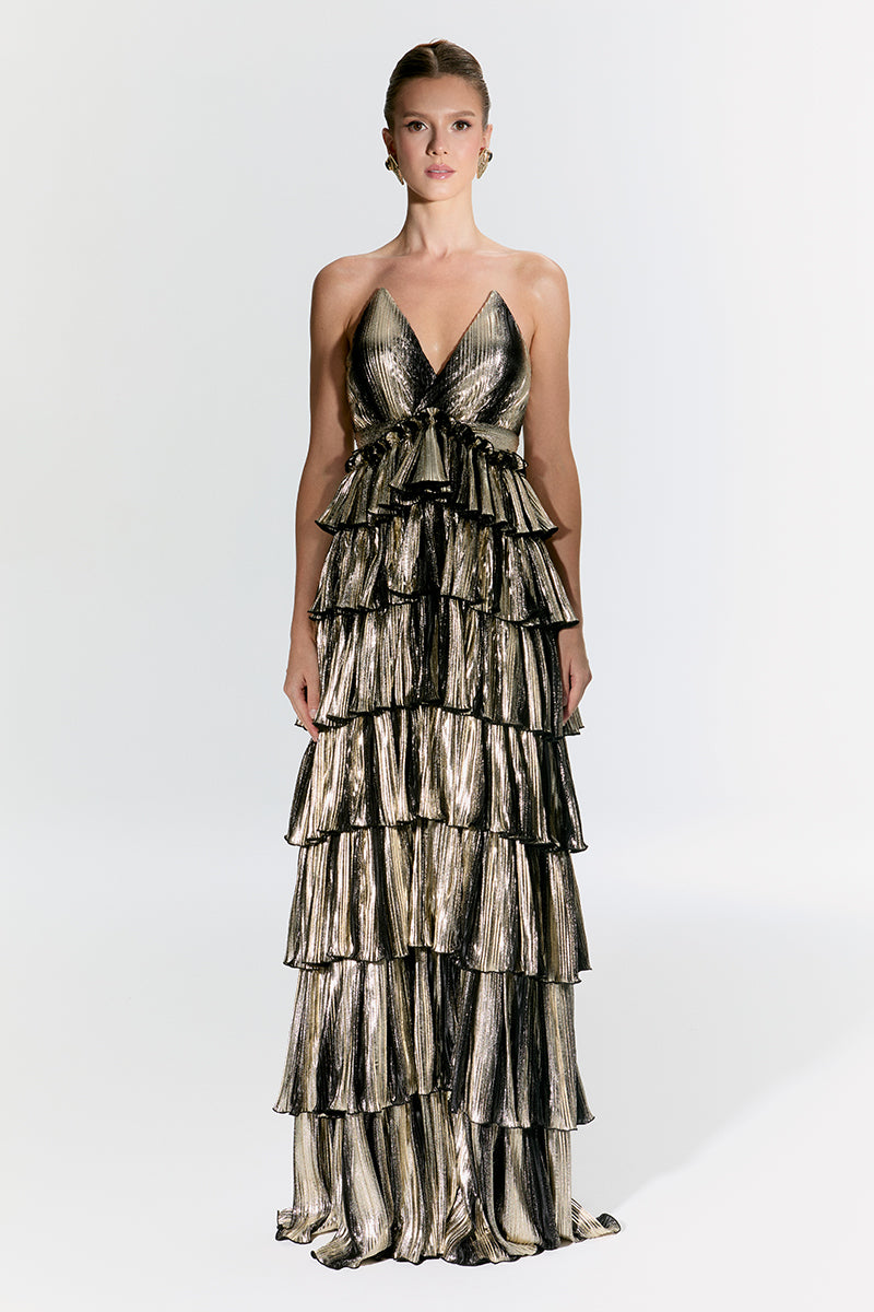 GOLDEN VERSAILLES GOWN - CULT MIA