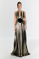 Nur Karaata Louvre Palace gown in elegant fabric, featuring intricate details and a regal design for formal occasions.