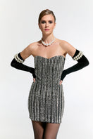 Nur Karaata Schloss mini dress featuring a stylish, fitted design perfect for casual or semi-formal wear.