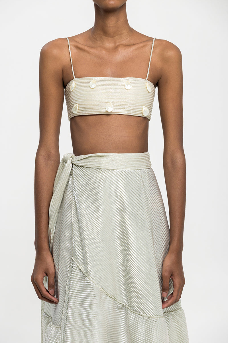 NÁCAR TOP IN SILVER LINING OMBRE - CULT MIA