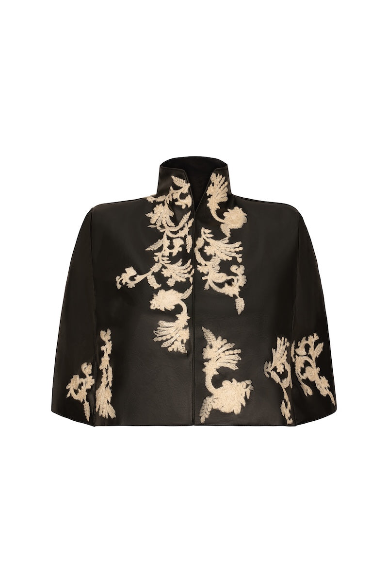 Nadya Shah Cape Victoire jacket in stylish design, featuring a sleek silhouette and elegant details, suitable for fashionable outdoor wear.