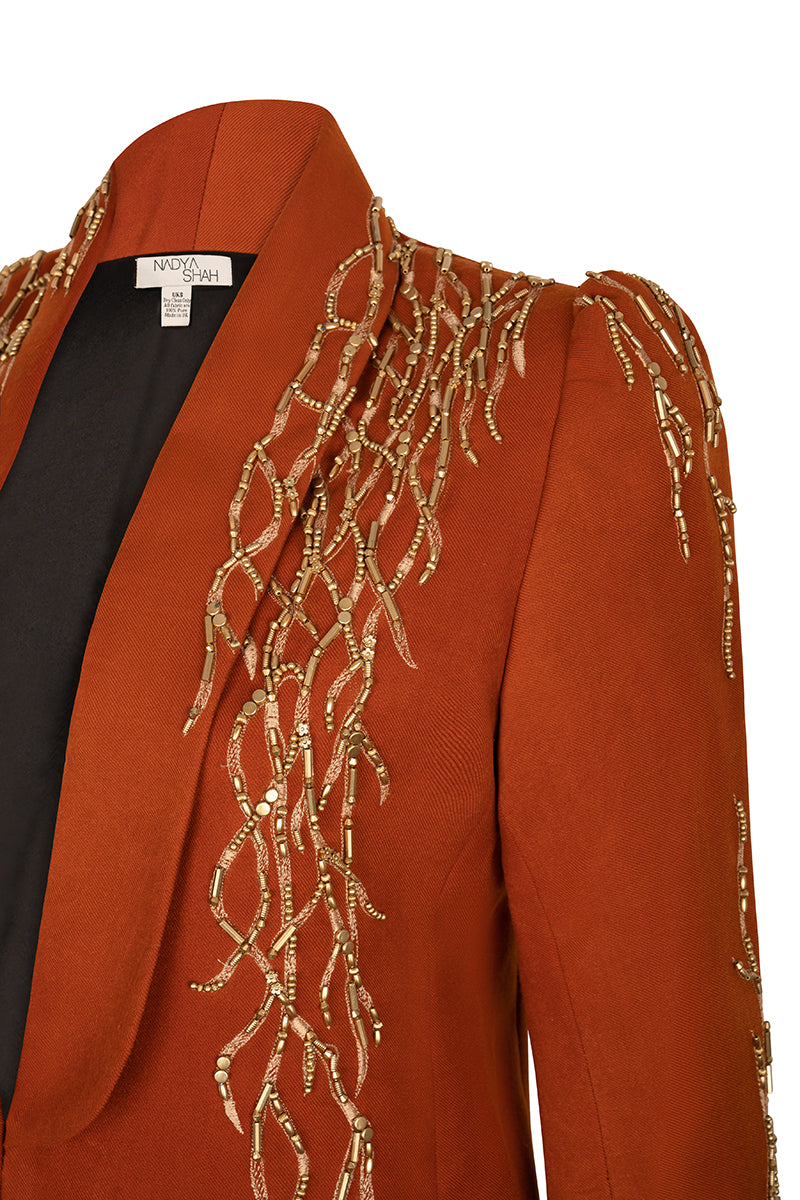 Nadya Shah Artemis jacket, stylish women's outerwear featuring a tailored design and sleek fabric in a modern jacket style.