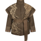 Nadya Shah Arcadian tie belt jacket featuring a stylish design, front tie details, and fitted silhouette for a modern look.