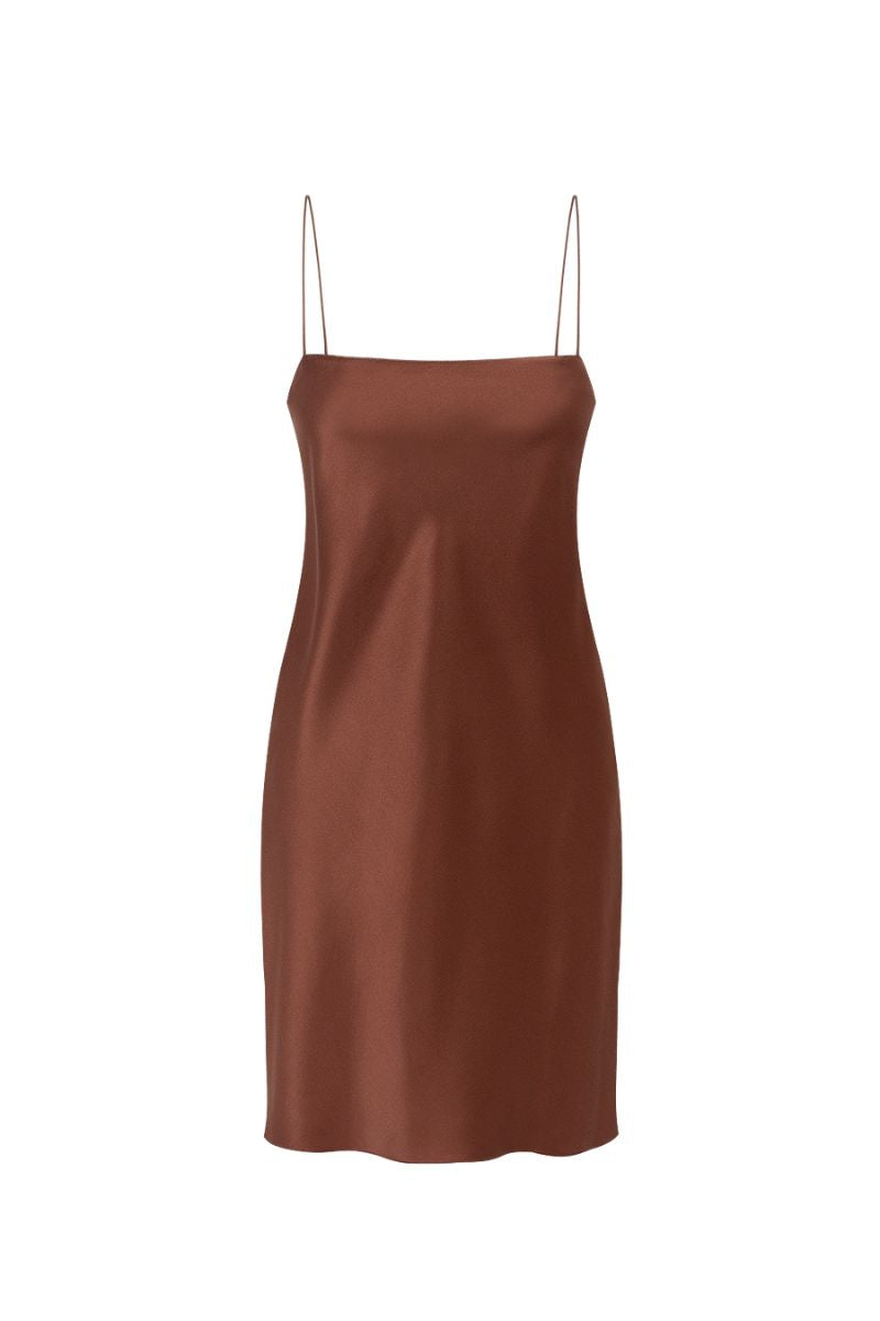 NAOMI CHOCOLATE MINI DRESS - CULT MIA