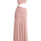 Deme by Gabriella Cult Mia X Deme maxi gown featuring elegant fabric, floral pattern, and flowing silhouette, perfect for formal occasions.