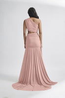 Narcisa maxi gown by Deme by Gabriella, featuring elegant fabric, intricate design, and a flowing silhouette in a stylish gown.