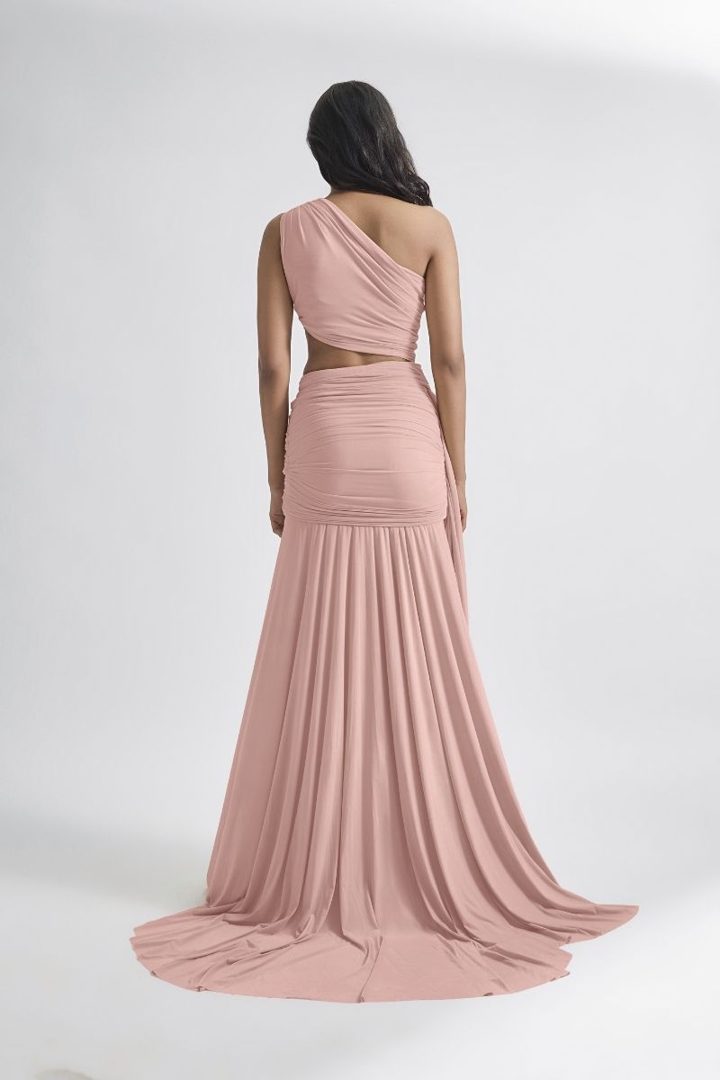 Narcisa maxi gown by Deme by Gabriella, featuring elegant fabric, intricate design, and a flowing silhouette in a stylish gown.