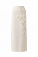 Nihan Peker NAREEN Vanilla co-ord set featuring a matching top and pants in a soft vanilla color.
