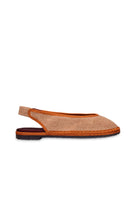 Flabelus Narnia brown flats with rounded toe and low heel, featuring soft leather upper and classic slip-on design.