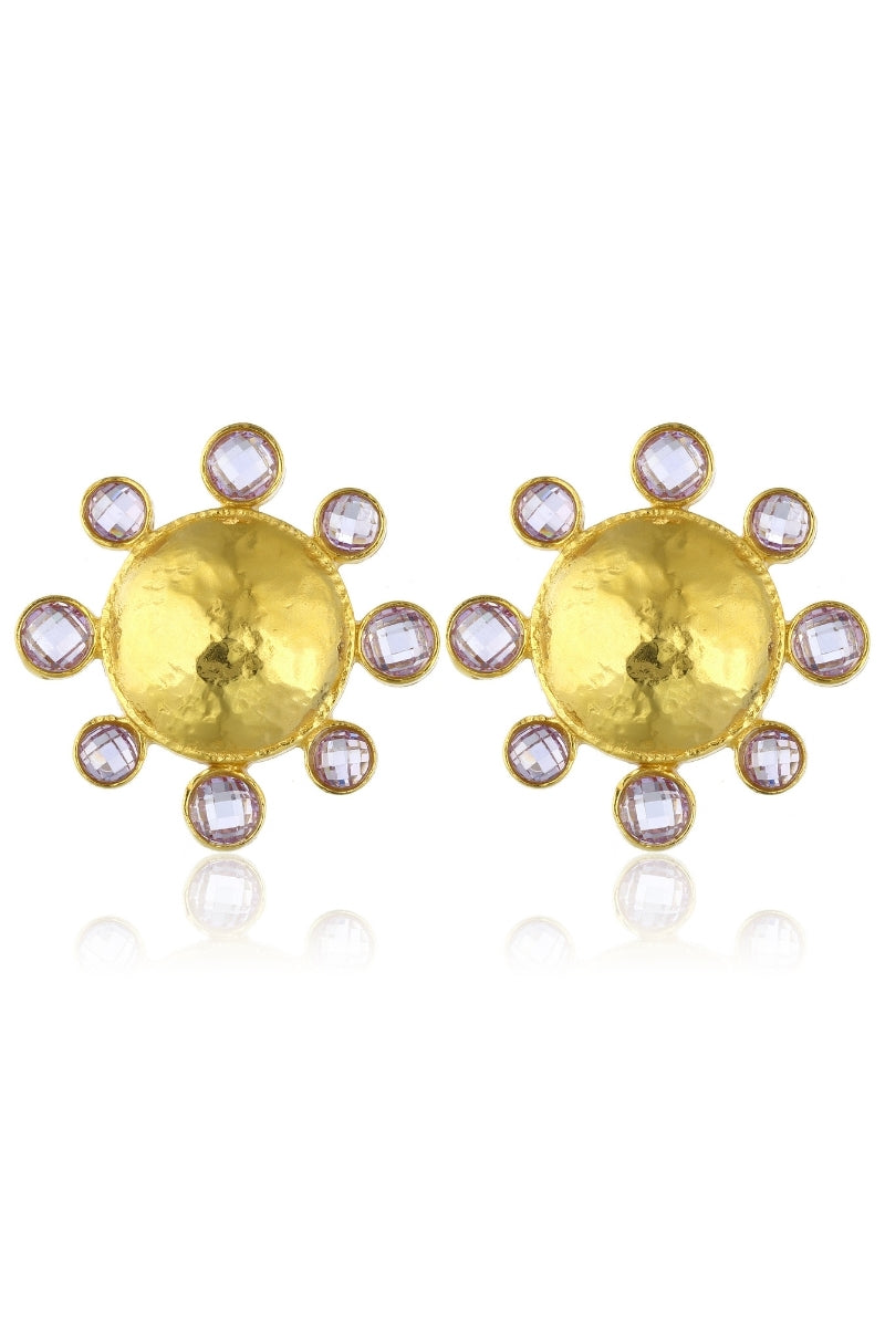 NEPTUNE EARRINGS IN LIGHT AMETHYST - CULT MIA