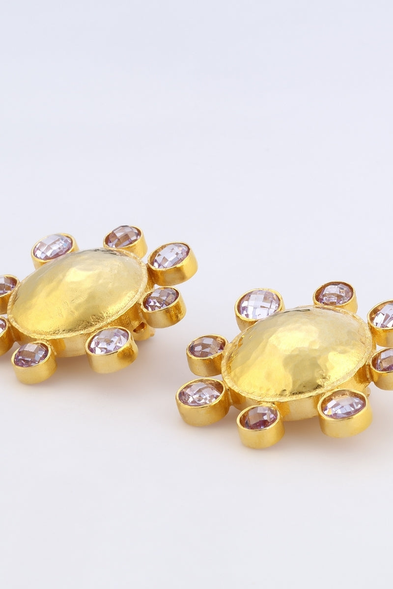 NEPTUNE EARRINGS IN LIGHT AMETHYST - CULT MIA