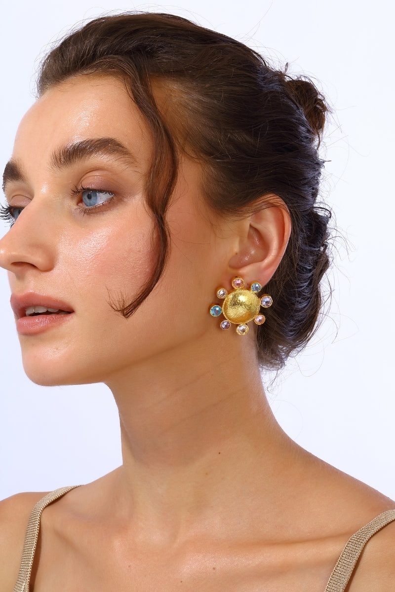 NEPTUNE EARRINGS IN PASTEL MULTICOLOR - CULT MIA