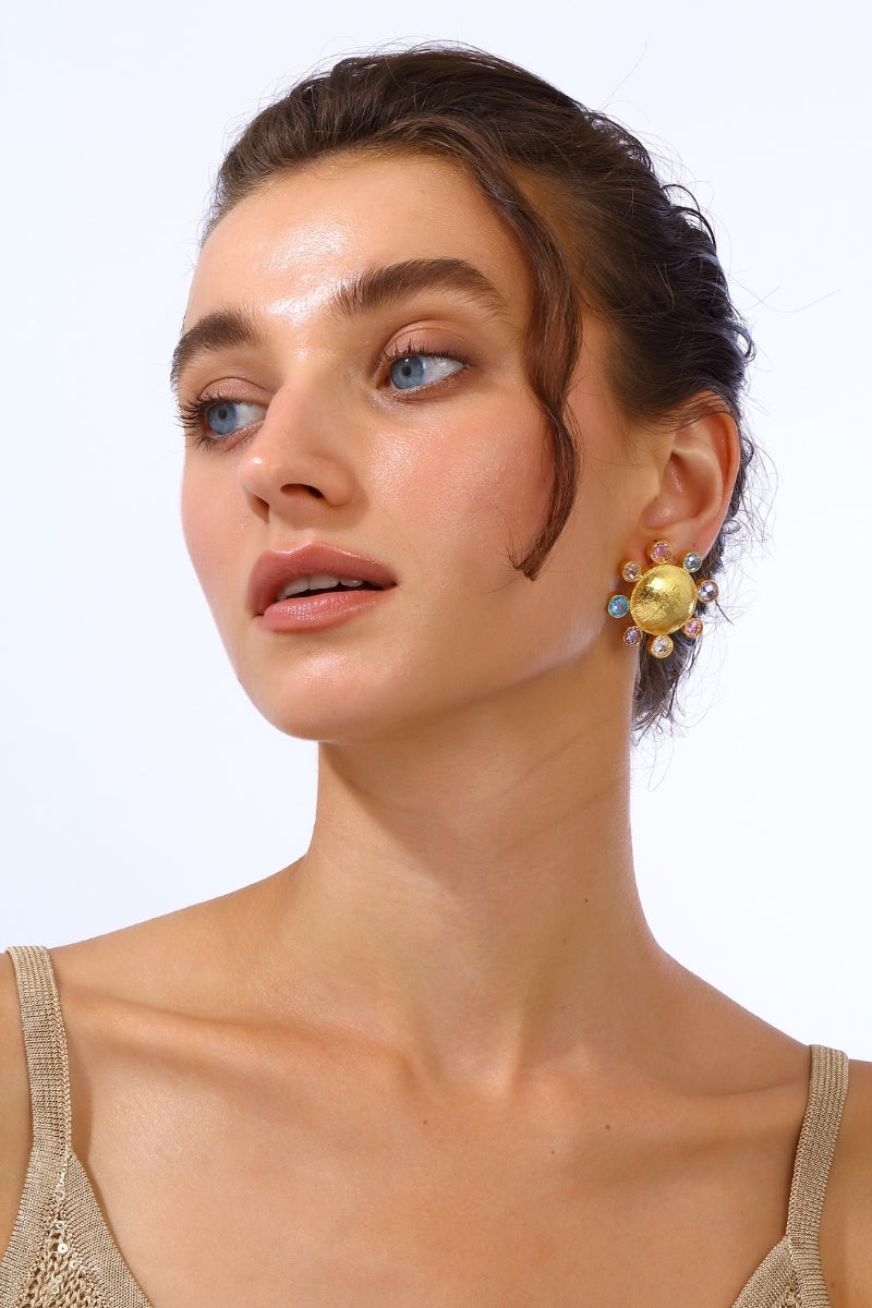 NEPTUNE EARRINGS IN PASTEL MULTICOLOR - CULT MIA
