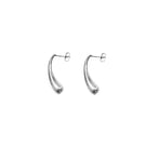 Aethera Layda sterling silver earrings featuring sleek, modern design with polished finish, perfect for elegant style.