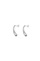 Aethera Layda sterling silver earrings featuring sleek, modern design with polished finish, perfect for elegant style.