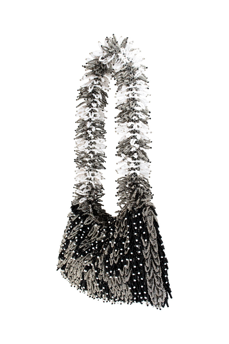NINA GRAY BLACK AND WHITE BAG - CULT MIA