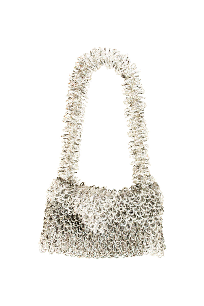 NINA SILVER AND GREY BAG - CULT MIA