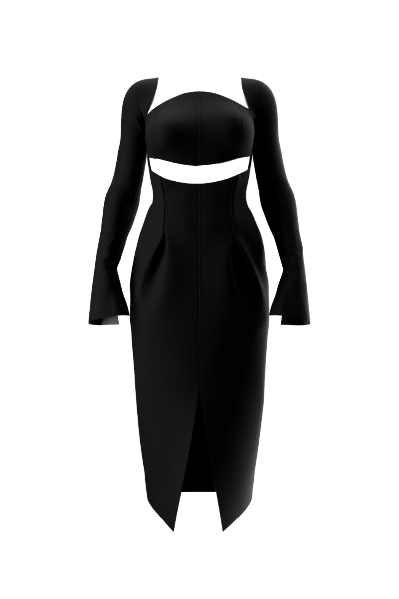 فستان نيتا متوسط ​​الطول