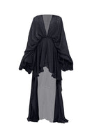 Black Noelle mini dress by Deme By Gabriella, shown on a model with stylish fit and elegant design.