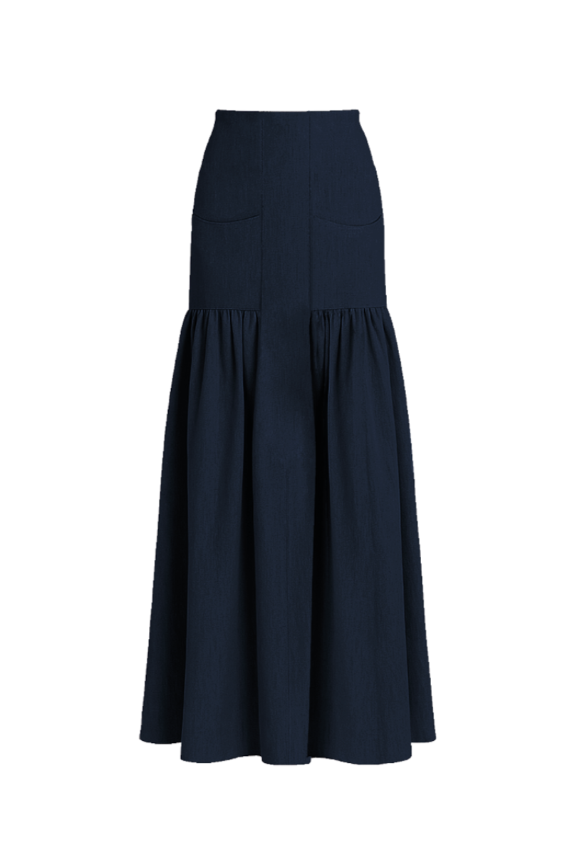 NOELLE SKIRT IN NAVY BLUE - CULT MIA