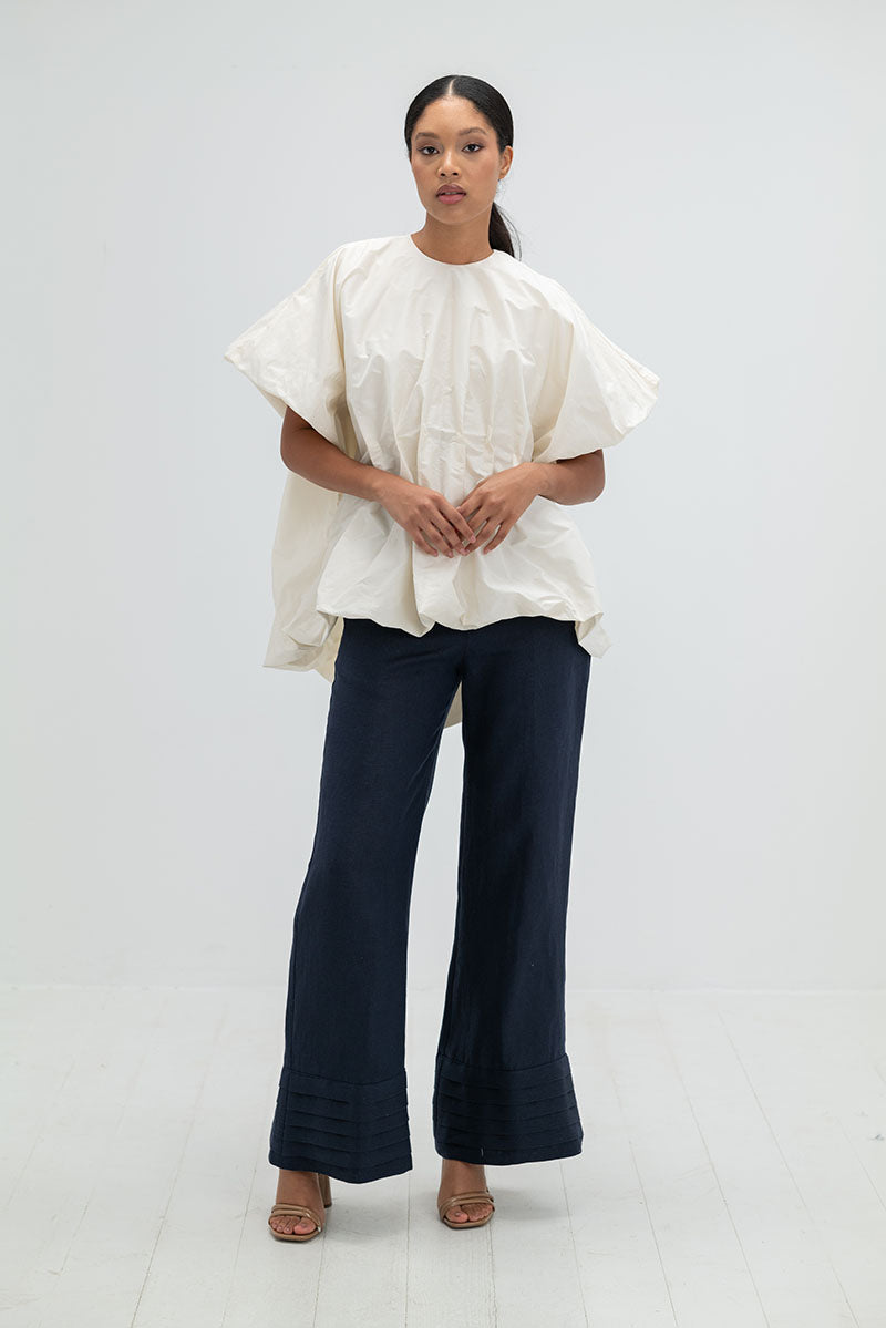Ivory Nonora blouse by ANA + MARIA, a stylish women's tops with a relaxed fit and elegant design.