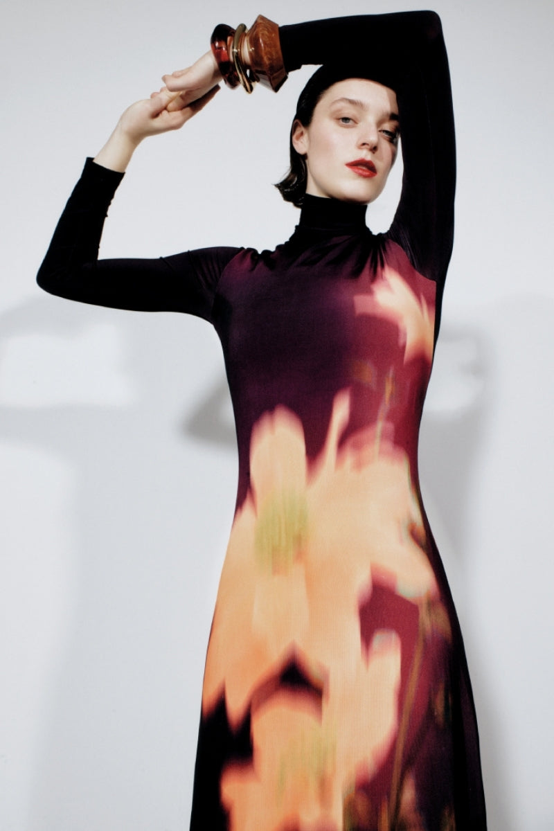 NOVA MAXI DRESS IN AMBER EARTH - CULT MIA