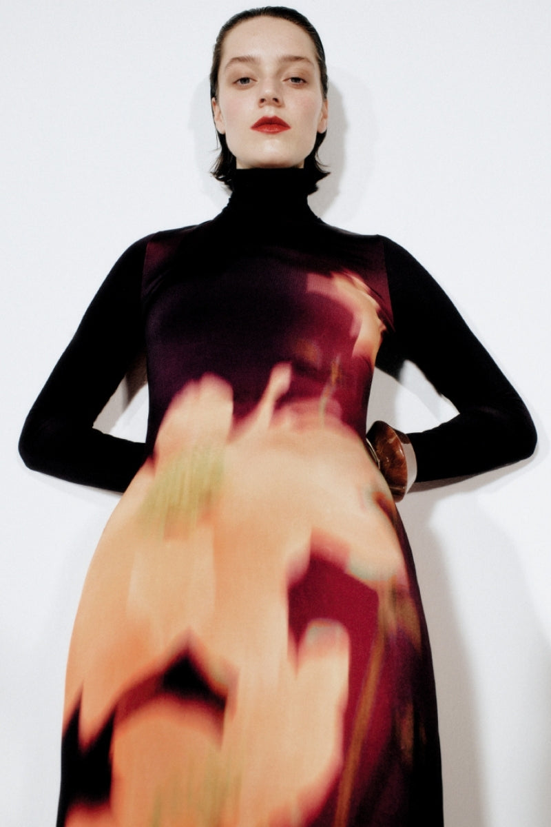 NOVA MAXI DRESS IN AMBER EARTH - CULT MIA