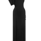 Matters black NOX maxi dress featuring a flowing silhouette and elegant design, perfect for casual or formal occasions.