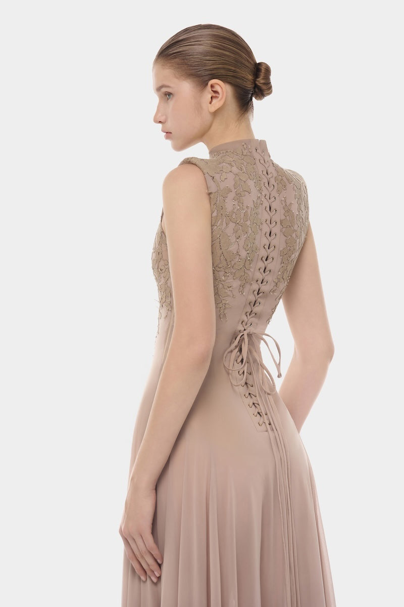 nude maxi dress Strapless Sequin Floral Embroidered Sheer Pink / 4 or any occasion where you want to shine with confidence. Tallulah Maxi Dress - Ivory/Nude
