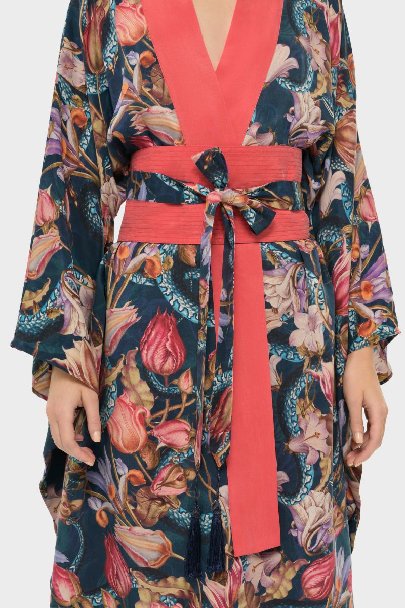 AQUAFLORA ANYA ORIENTAL KIMONO ROBE IN JACKSON - CULT MIA
