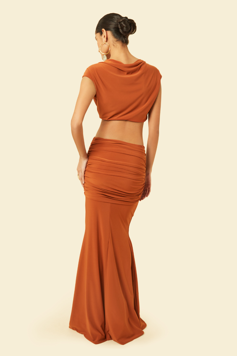 OLERIA CO-ORD SET IN ORANGE - CULT MIA