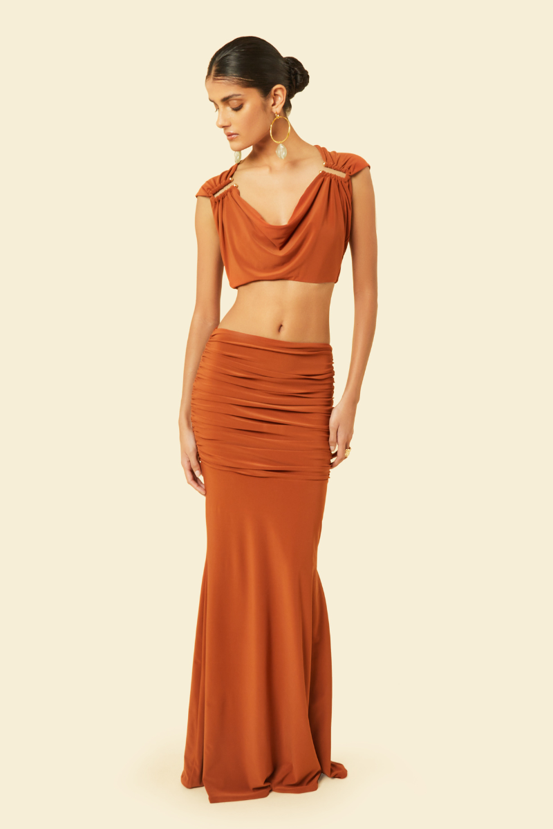 OLERIA CO-ORD SET IN ORANGE - CULT MIA