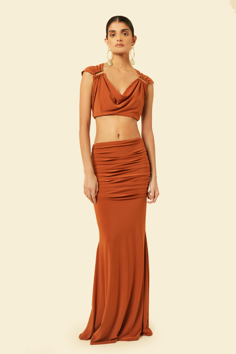 OLERIA CO-ORD SET IN ORANGE - CULT MIA
