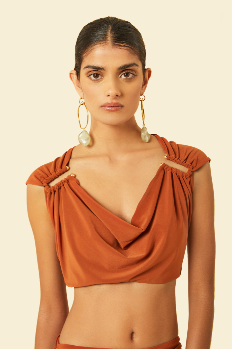 OLERIA CO-ORD SET IN ORANGE - CULT MIA