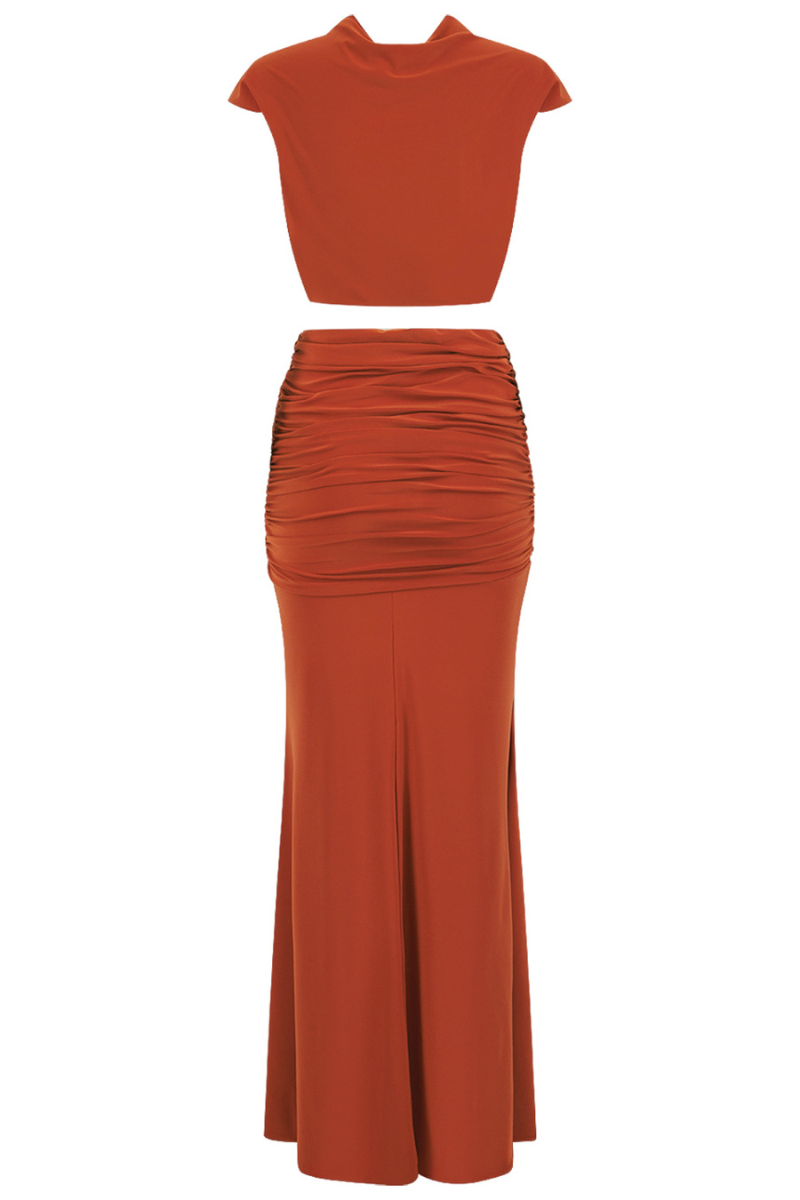 OLERIA CO-ORD SET IN ORANGE - CULT MIA