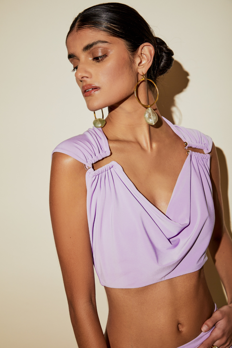 OLERIA CO-ORD SET IN PURPLE - CULT MIA